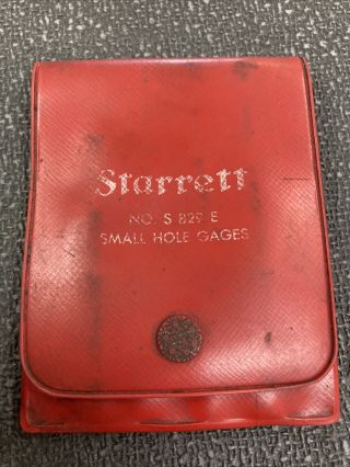 Vintage L.  S.  Starrett No.  S 829 E Small Hole Gages Set.  125 To.  500
