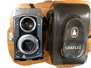 Graflex 22 Vintage 120 Film Camera W/ Case