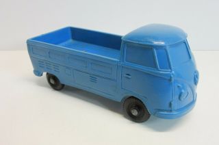 Vintage Rubber Toy Volkswagen Pick - Up Truck Made In Norway By Stavanger 2