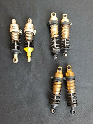 Team Associated Aluminum Front And Rear Shocks For Rc Cars Vintage