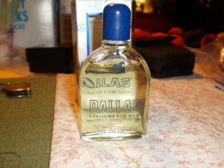 Vintage Dallas Cologne For Men 1 Fl.  Oz.  Almost Full