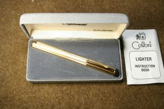 Vintage Colibri Diplomat Clip Lighter Pipe Cigar Cigarette - Gold - 2