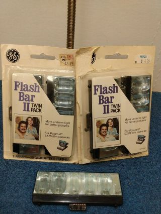 Ge Flash Bar Ii Twin Pack For Polaroid Sx - 70 Film Camera 20 Flashes