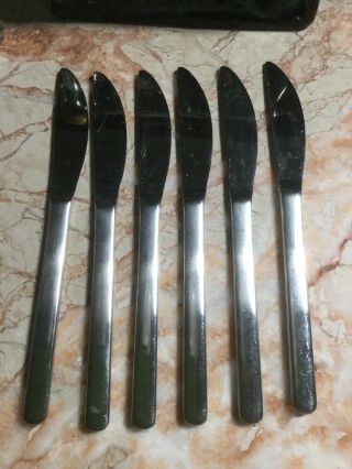 Vintage Set Of 6 Reno Cromargan Wmf 8.  5” 18/8 Stainless Butter Knives