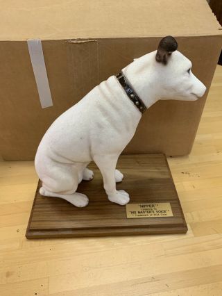 Vintage Rca Corporation Nipper Dog Anthony Visco Collectible Statue W/ Plaque