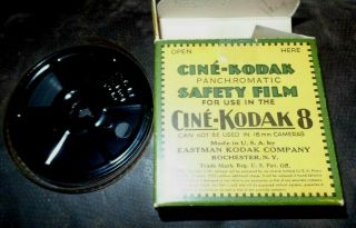 Rare Vintage Kodak 8mm Home Movie Film B&w 1938 Americana Great Depression W23