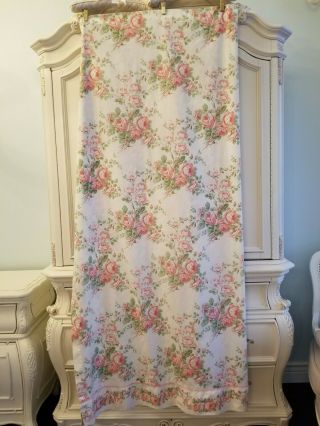 Vintage Laura Ashley Country Roses Shower Curtain