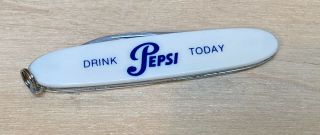 Vintage Drink Pepsi Today Pocket Knife Two Blades