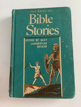 Vintage The Book Of Bible Stories Kids Book Illustrated 1948 World Publishing