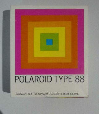 Vintage Polaroid Type 88 Land Film Vintage Expired 0884 Polacolor - 1 Box