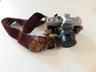 Minolta Sr T 101 35mm Camera & Lens Japan Mc Rokkor - X Pf 1:1.  7 F=50mm Lens