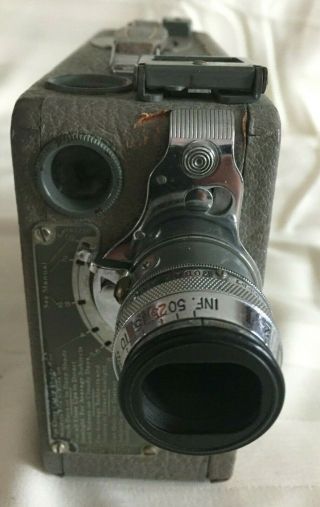 Rare Gray Cine - Kodak Model Bb 16 Mm Movie Camera W 25mm Anastigmat F/1.  9 Lens