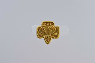 Vintage/estate - Found Girl Scouts Vintage Eagle Gs Pin 1/20 10k Gold Filled