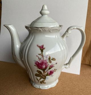 Vintage Ceramic Teapot Floral Pattern Made In Japan