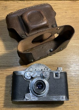 Vintage Mercury Ii Camera Model Cx With Leather Case