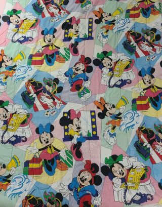 Vintage Disney Minnie Mouse Twin Size Comforter Bedding Blanket