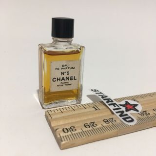 No 5 Chanel Eau De Parfum Splash Mini Bottle Used?.  13 Fl Oz 4ml Vintage Dab - On
