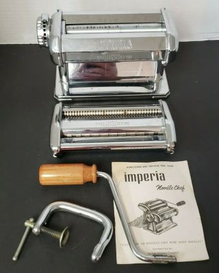 Vintage Imperia Pasta Maker Machine - Heavy Duty Steel Sp 150 Made In Italy