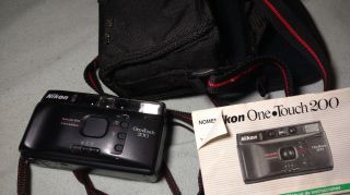 Nikon One Touch 200 Point And Shoot Film Camera [with Carry Bag]