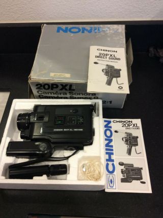 Vintage Chinon 20pxl Direct Sound,  8,  Movie Camera,  2:1 Power Zoom