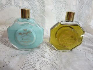 Vintage Midnight Tussy Eau De Cologne & Hand And Body Lotion 2 - 4 Oz Bottles