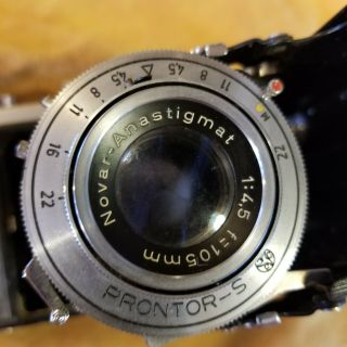 Zeiss Ikon Ikonta 521/2 Camera With Tessar 105mm Lens & Compur Rapid Shutter