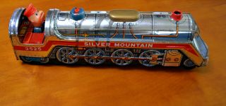 Silver Mountain Express Train 3525 Vintage Toy Japan C.  Mid 60s No Rust