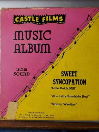 Castle Films (ma9) Music Album 16mm " Sweet Syncopation "