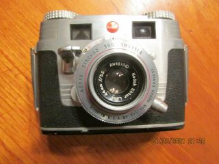 Kodak Signet 35 Camera,  W/ Ektar 44 F3.  5,  Synchro 300 Shutter