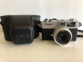 Canon Canonet 28 35mm Rangefinder Film Camera W/case And Strap