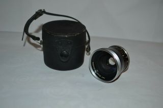 Vintage Carl Zeiss Pro - Tessar 1:3.  2 F=35 Mm Lens - Leather Case