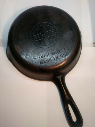 Vintage Griswold 7 " Cast Iron Skillet 4 Small Logo C Made In Usa