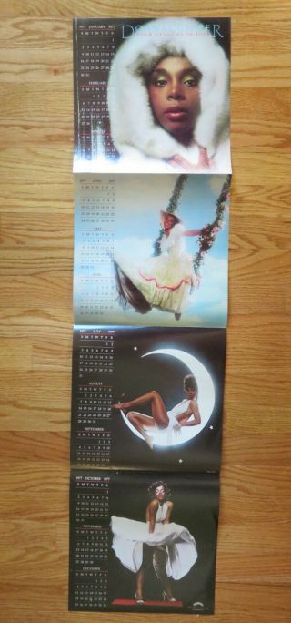Vintage 1977 Donna Summer Calendar 11 Inches X 44 Inches Poster Disco Queen
