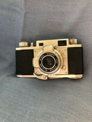 Vintage Ricoh " 35 " 35mm Rangefinder Camera Riken Lens 1.  3.  5