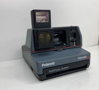 Vintage Polaroid Gray Impulse Autofocus 600 Film Camera Portable 1980s