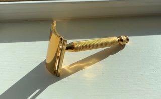 1940?s Gillette Tech Gold Ball End Safety Razor