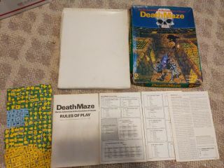 Vintage Spi Deathmaze Board Game 1970s Incomplete