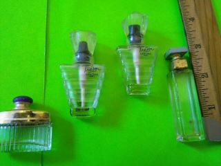 4 Old Mini Size Perfume Bottles