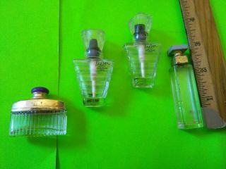 4 Old Mini Size Perfume Bottles 2