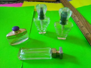 4 Old Mini Size Perfume Bottles 3