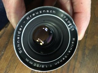 Kodak Retina Lens Schneider Kreuznach Xenon 50mm F 1.  9