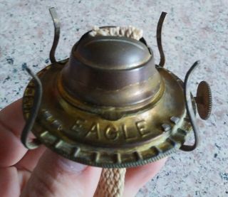 Vintage 19th C.  1 P&a Eagle Oil Kerosene Lamp Burner Look 2 1/2 " Fit Chimney