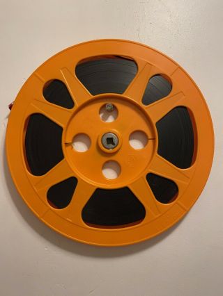 10.  5” Orange Plastic Film Reel 16mm With Film