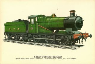 Rare Vintage Supercard Postcard " Great Western Railway 3205 " Locomotive Engine