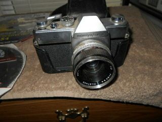 Mamiya Sekor 500tl 35mm Film Camera W/leather Case 1:2 50mm Lens