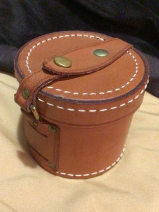 Vintage Perrin California 1 Brown Leather Camera Lens Case