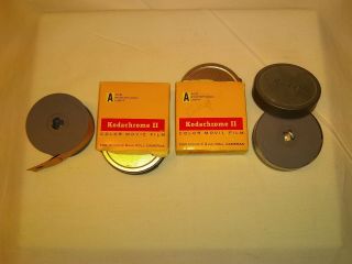 4x Kodak Kodachrome Ii Color Movie Film,  For Double 8mm Roll Cameras,  Expired