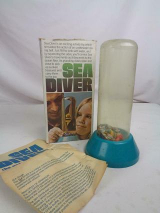 Rare Vintage Parker Bros 1973 Sea Diver Toy Game - Complete W/box & Instructions