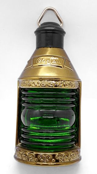 Vintage Old Spice Lantern Decanter After Shave Lotion Glass Bottle