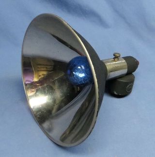 Vintage Hr Heiland Flash Head W/6 " Reflector & Bulb 1 1/2 " Post Head Gc